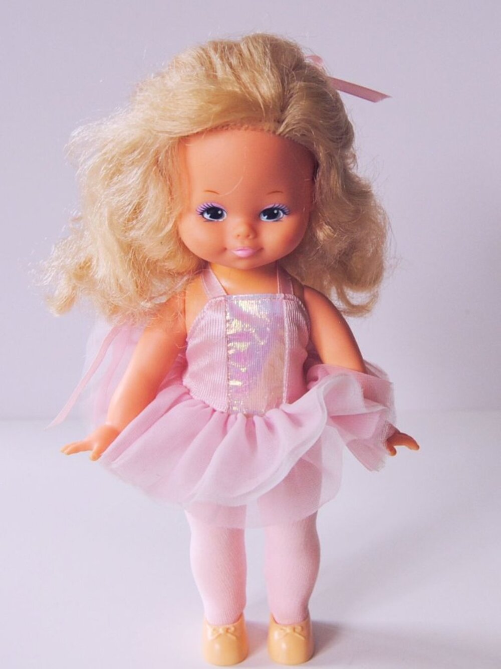 Vintage 1990 Mattel Dancing Pretty Ballerina Doll 11" Twists and Dances Wind Up
